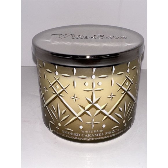 1 Bath & Body Works/ White Barn Smoked Caramel Mezcal 3-Wick Candle 14.5oz NEW - Picture 1 of 14